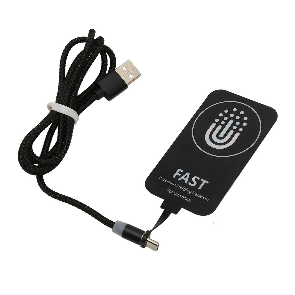Wireless Charger Receiver 10W Ultra Thin Type C Wireless Charging Patch with Magnetic Charging Cable