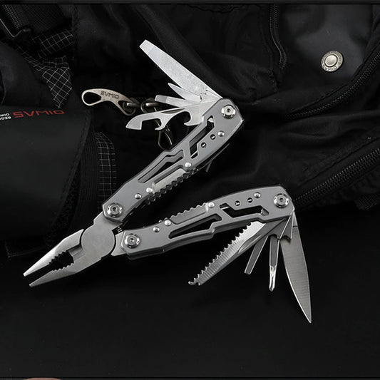 Outdoor Multitool Camping Portable Stainless Steel Folding Multifunction Tools Emergency survival Knife Pliers