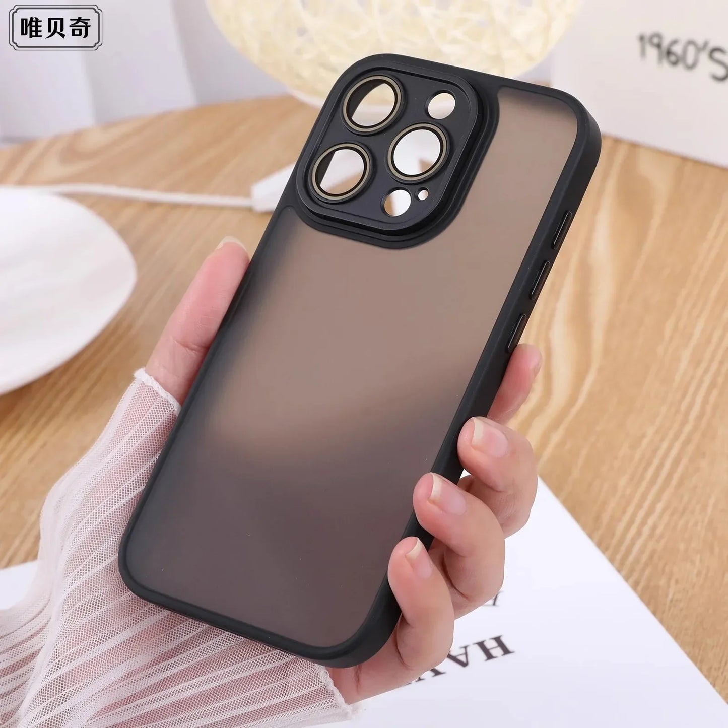 natural titanium Luxury phone case for iphone 15 14 13 12 11 pro max plus Camera protection  Matte Shockproof Bumper full Cover