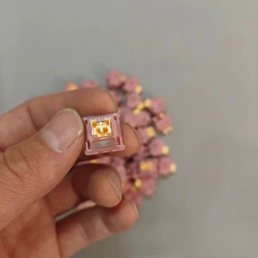 Outemu Silent Peach V3 Switch Lubed Silent Lemon V3 Switches Mechanical Keyboard Linear Tactile 5Pin Hot swap Pre Lubed POM