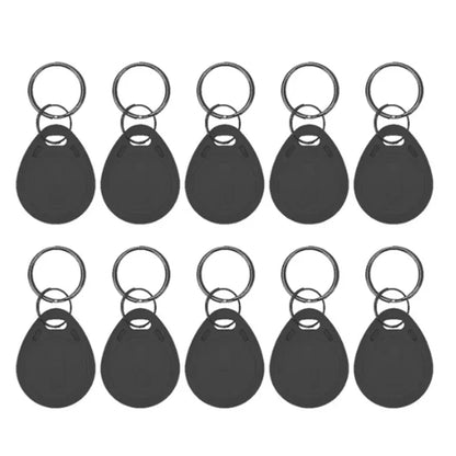 5YOA 10pcs 125KHz Read-Only RFID TK4100 EM4100 Proximity Keyfobs Smart Secure Door Entry Access Control ID Keychain Token Tag