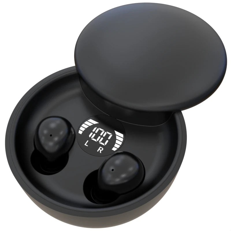 Wireless Bluetooth sleeping Headphones Noise canceling earbuds Hidden Headset Mini Invisible Earphones With Mic Sport Waterproof