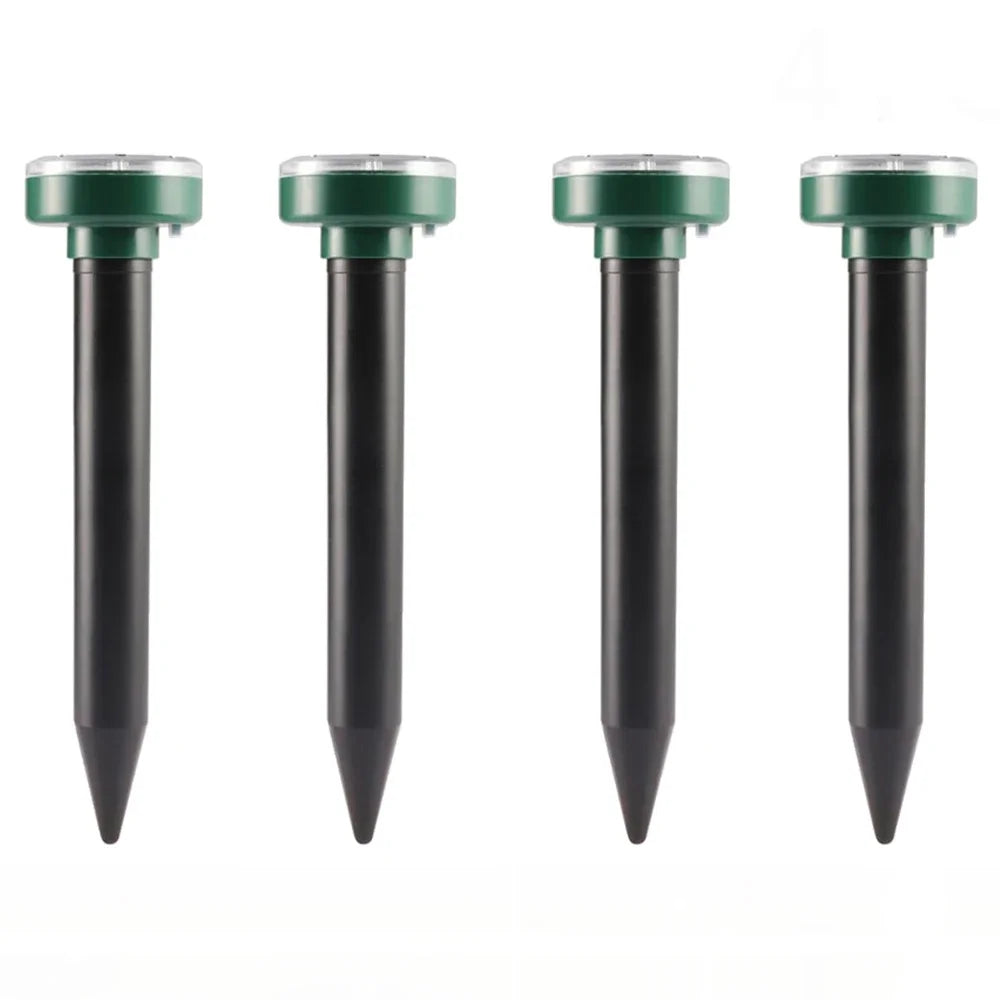 1/2/4/8 Solar Powered Ultrasonic Sonic  Mole Pest Rodent Repeller Repellent Yard Outdoor Lamp Backyard Farmland Mouse Repeller