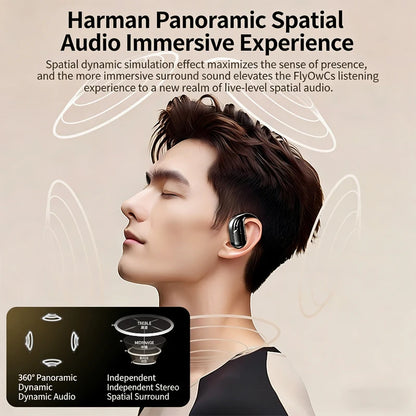 Wireless Headphones Q13 Bluetooth 5.3 Earphones True with Mic Button Control Noise Reduction Earhooks Waterproof Headset