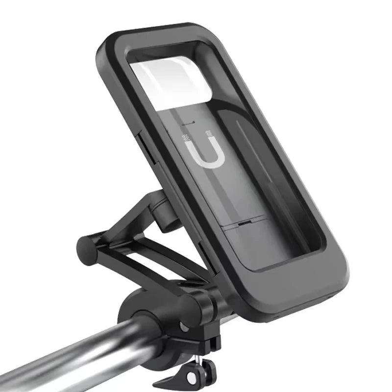 Waterproof Motorcycle Bike Mobile Phone Holder Support Universal Bicycle GPS 360° Swivel Adjustable Motorcycle Cellphone Holder