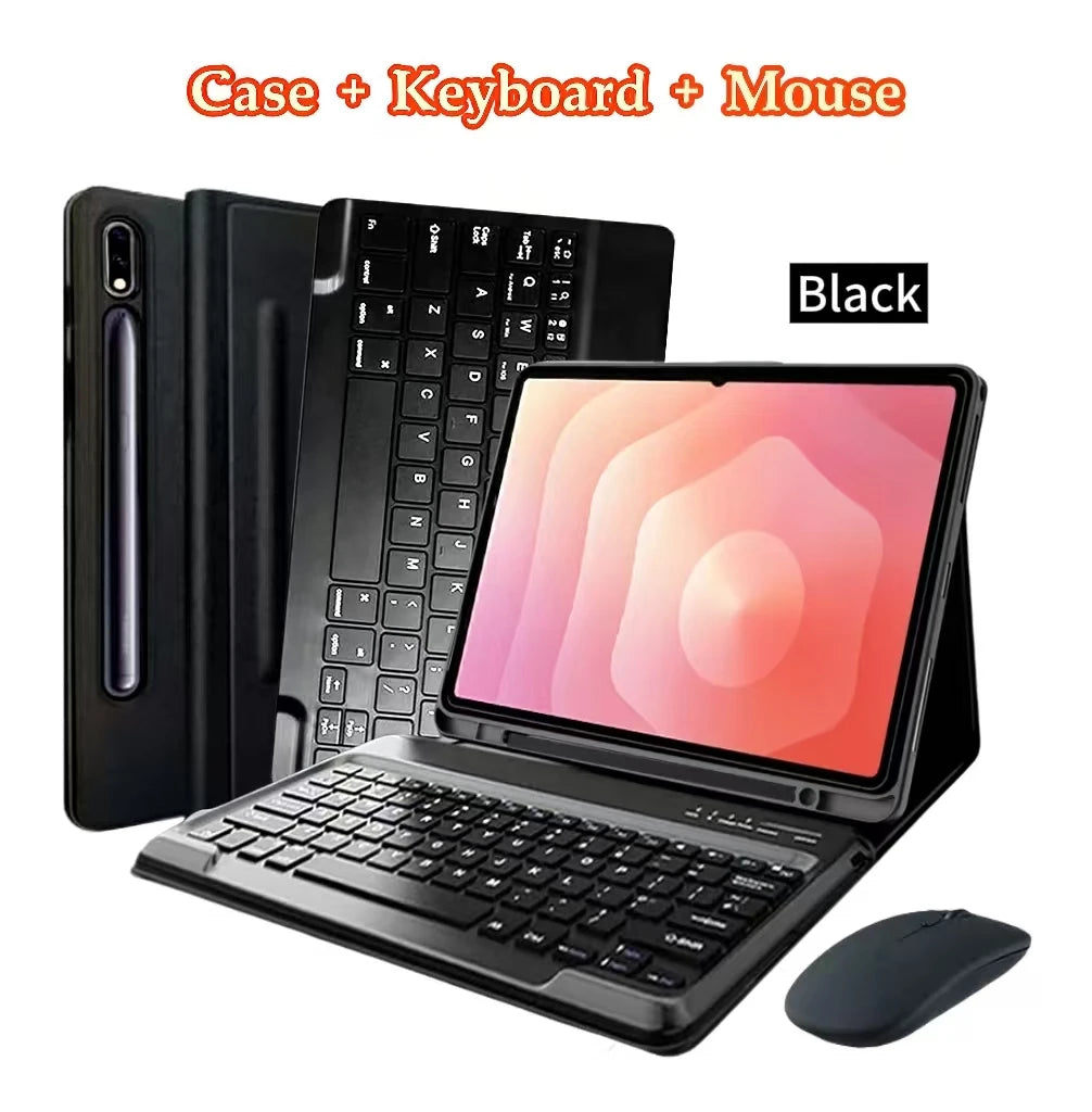 Case for Galaxy Tab S11 Ultra 2025 14.6 Inch ,  Wireless Keyboard Leather Cover with S Pen Holder for SM-X936B/ SM-X930, Black