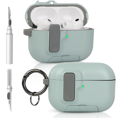 For AirPods Pro 3 Case Full Body Shockproof Protective Mobile Phone Holder Style Earphone Case with Cleaner Kit For AirPods Pro3