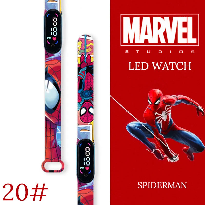 New Spiderman Kid's Watches Men Sport Wristband Bracelet Waterproof Children Digital Watch Boys LED Clock relogio montre