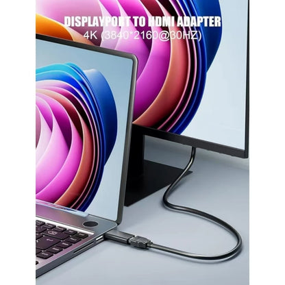 4K 30Hz/60Hz DP DisplayPort to HDMI-compatible Adapter Converter Display Port DP to HDTV Adapter Video Audio Laptop PC Laptop