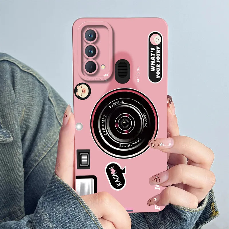 For Realme GT Master Phone Case GTmaster Edition RMX3363 RMX3360 Casing Soft Silicone Sweet Painted Fashion Flower Printed Cover
