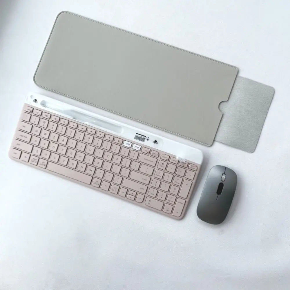 2024 Dustproof Wireless Keyboard Sleeve PU Leather Anti-Shock Storage Bag Ultra Slim Portable Keypad Pouch for Logitech K580