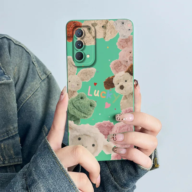 For Realme GT Master Phone Case GTmaster Edition RMX3363 RMX3360 Casing Soft Silicone Sweet Painted Fashion Flower Printed Cover