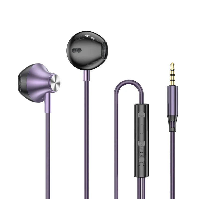 9D Stereo Type C & 3.5mm Gamers Headsets Wired Earphones In-ear Headphone HiFi Bass Earphone for Phone Earbud In Mic Handsfree