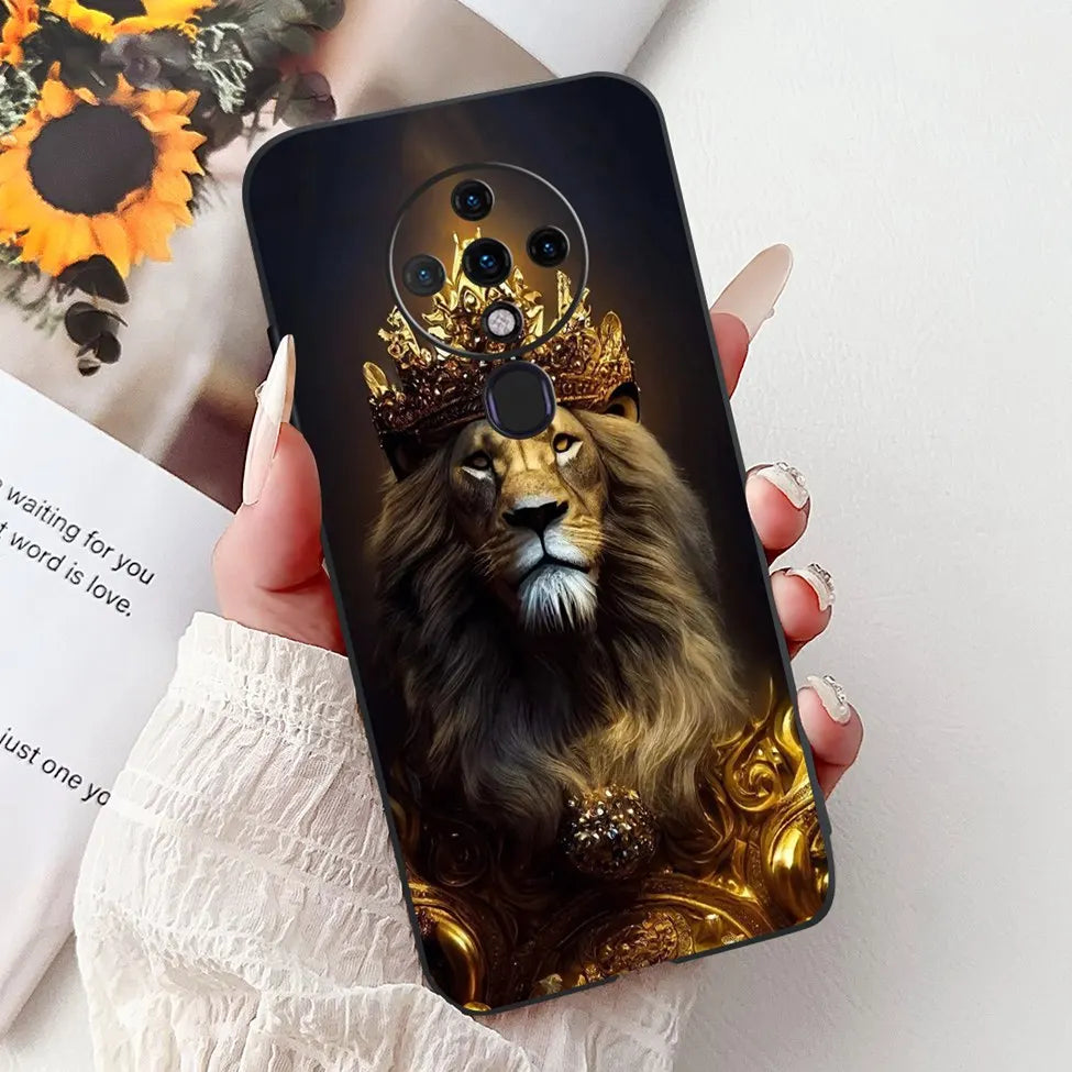 6.8'' For Tecno Spark6 KE7 Back Cover For Techno Spark 6 Case Shockproof Luxury Cute Cartoon Funny Cool Silicone Bumper Funda