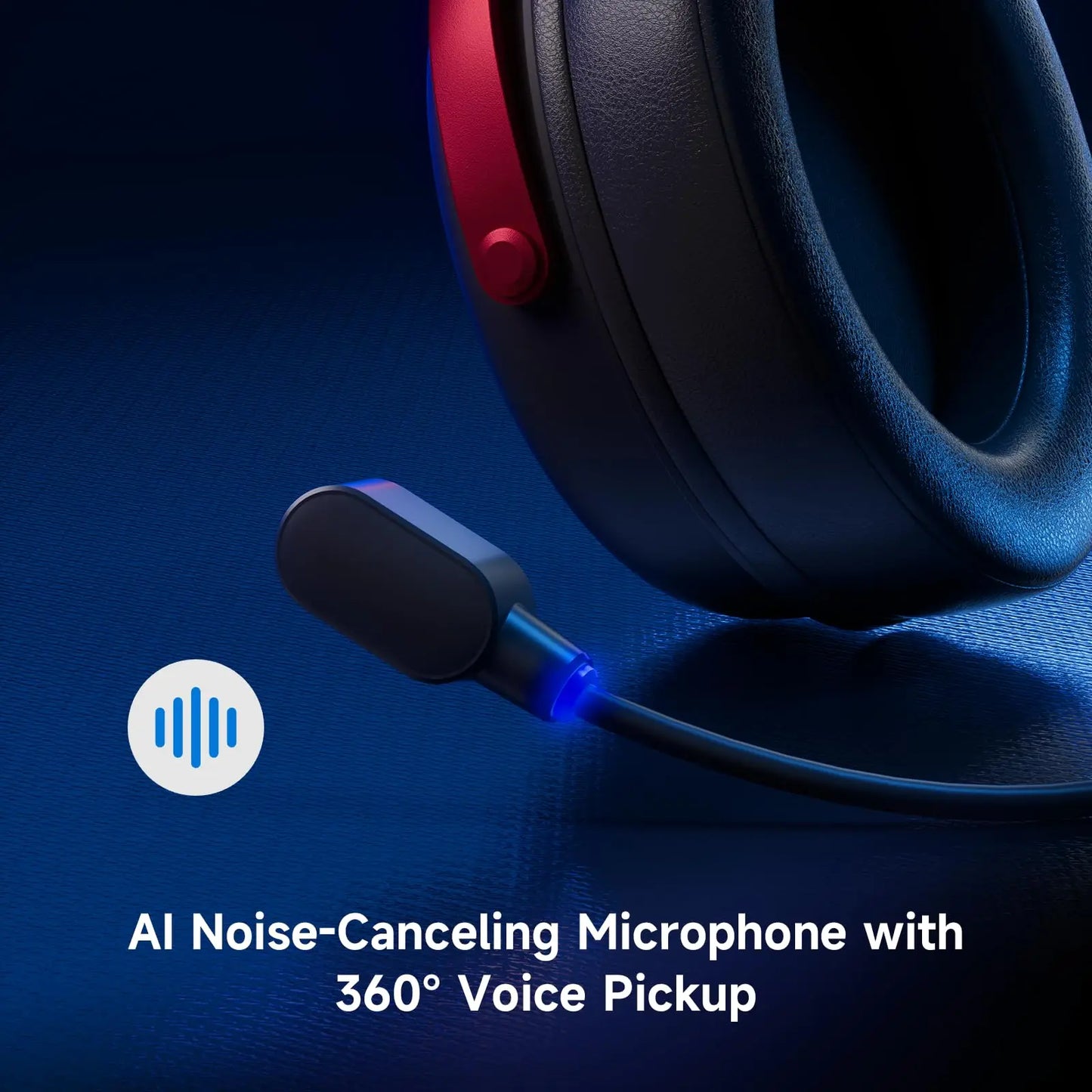 MCHOSE V9 Pro Wireless Gaming Headset Surround Sound Headphones Noise Canceling Mic Low Latency Lightweight for PS5 PC SWITCH