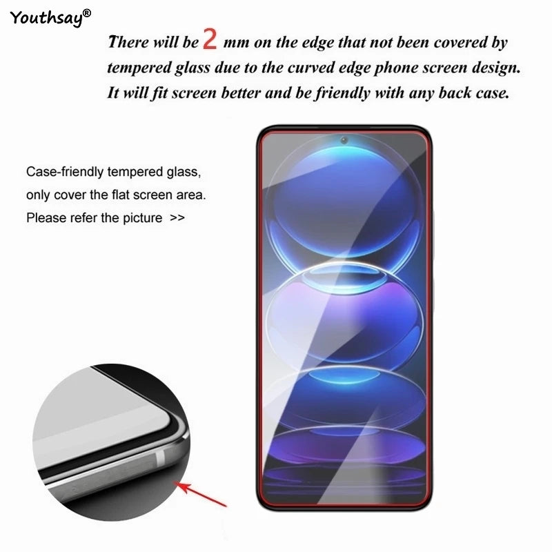 Full Gule Tempered Glass For Poco M7 Screen Glass Poco M7 Screen Protector HD Protctive Phone Camera Lens Film For Poco M7 4G