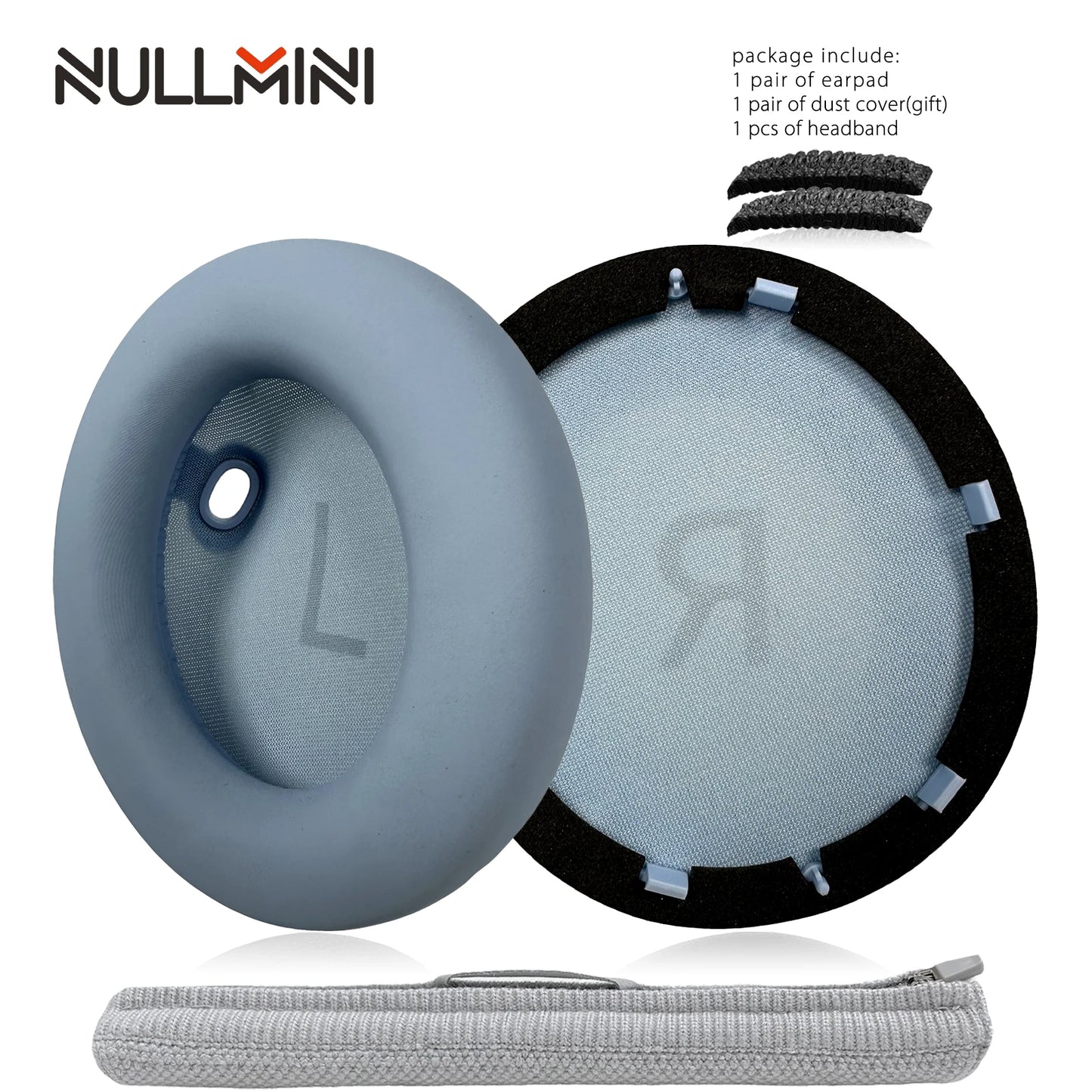 NullMini Replacement Earpads for Anker Soundcore Space One, S1, S-1 Headphones Headband Ear Cushion Earmuff Sleeve Headset