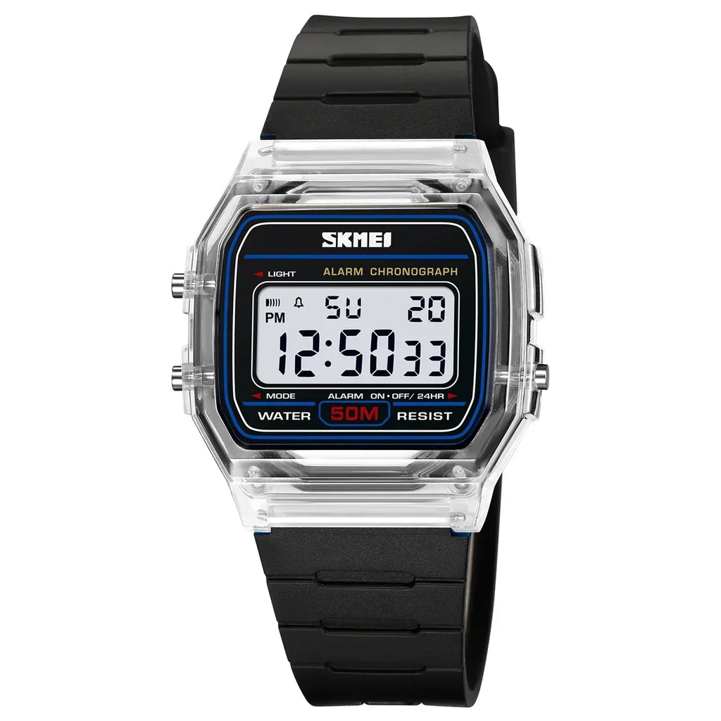 SKMEI 2056 Waterproof Sports Watch for Men Women Electronic Countdown Boy Girl Digital Date Wristwatches Woman Reloj Masculino