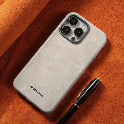 For MagSafe Business Leather Phone Case for iPhone 17 16 15 14 13 Pro Max Plus 17air Magnetic Wireless Charging Shockproof Cover