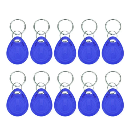 5YOA 10pcs 125KHz Read-Only RFID TK4100 EM4100 Proximity Keyfobs Smart Secure Door Entry Access Control ID Keychain Token Tag