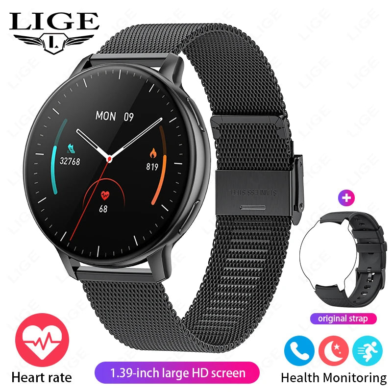 LIGE Bluetooth Call Smart Watch Women Fashion Watches Custom Dial Sport Fitness Health Tracker Smartwatch for Android IOS 2026