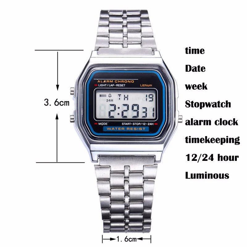 2025 Digital Watches For Men Sports Waterproof Bracelet Clock Gold Electronice LED Wristwatch Women Casucal montre homme relogio