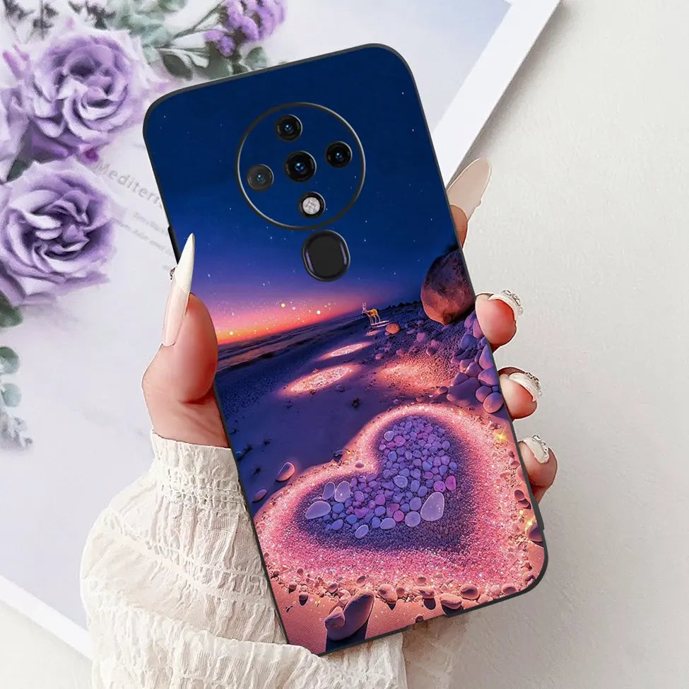 6.8'' For Tecno Spark6 KE7 Back Cover For Techno Spark 6 Case Shockproof Luxury Cute Cartoon Funny Cool Silicone Bumper Funda