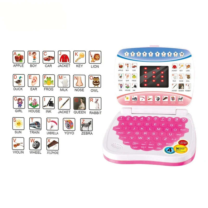 Kids Simulation Laptop Model Toy Early Education Learning Machine Keyboard Portable Typewriter