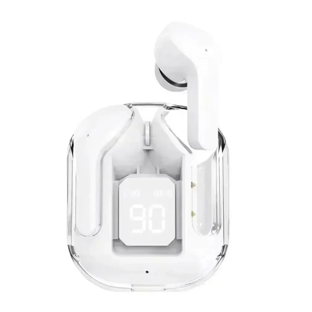 TWS Wireless Transparent Headphones Bluetooth Headset ENC Power Digital Display Stereo Sound Earphones for All Smartphones