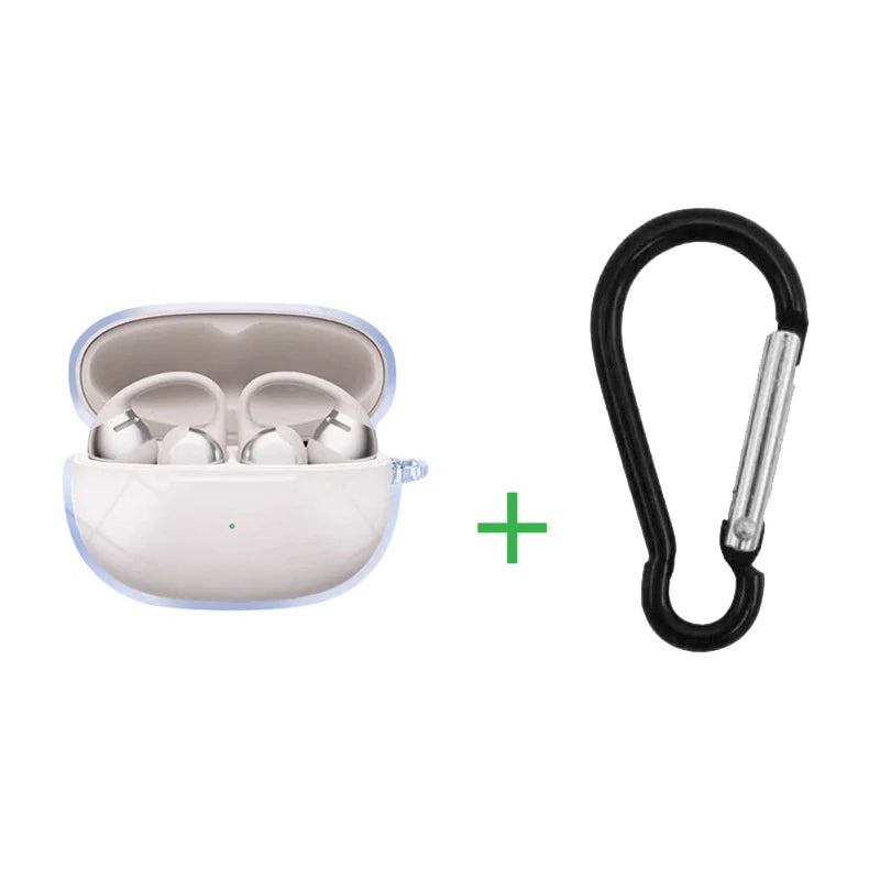 Clear Case Cover for SHOKZ OpenDots ONE Clip Earbuds Transparent  Soft TPU Full Protection Earphones Accessories