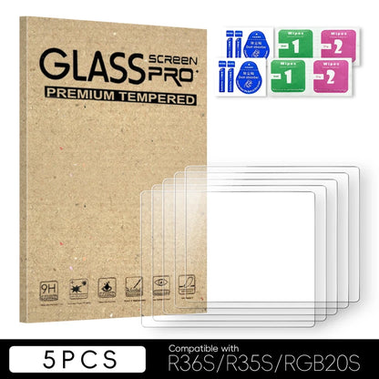 DATA FROG R36S Screen Protector Tempered Glass Protector for R35S RGB20S Retro Handheld Game Console Accessories