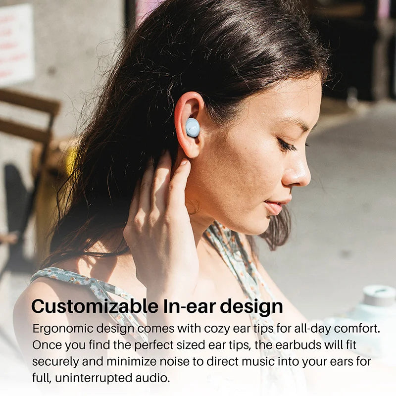 TOZO A1 Bluetooth Earphones,  Wireless Earbuds Immersive Sound Long Distance Connection Headphones Ultra Lightweight,Black