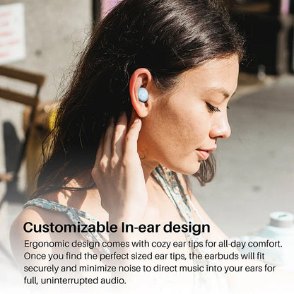 TOZO A1 Bluetooth Earphones,  Wireless Earbuds Immersive Sound Long Distance Connection Headphones Ultra Lightweight,Black