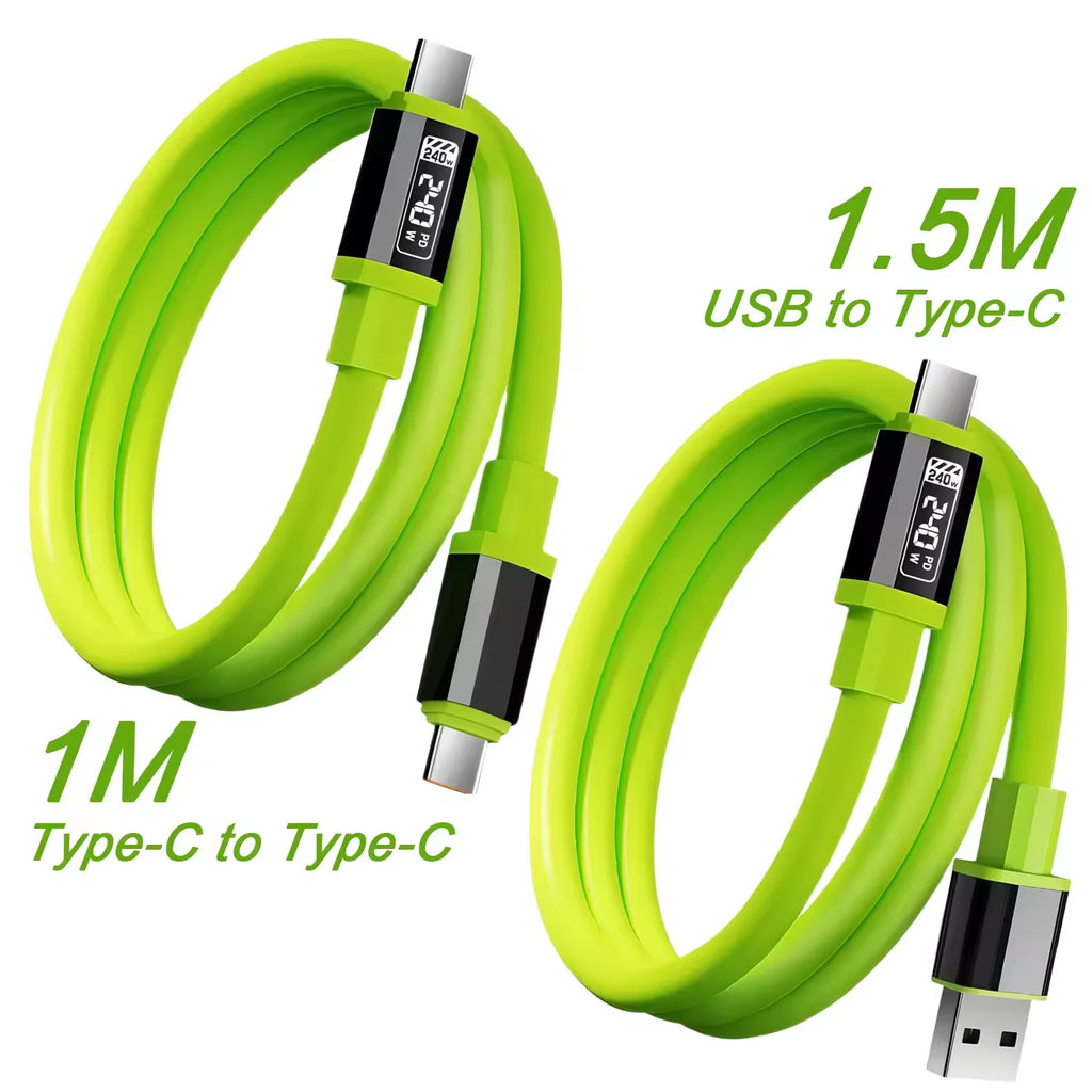 240W USB cable Mobile Phone Fast Charge Type-C cable Quick Data Wire for iPhone 15 16 Mi HUAWEI HONOR Xiaomi USB PD to PD cable