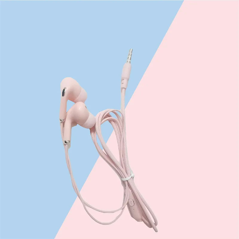 1 Pcs With Microphone 3.5mm Earphone 6 Colors In-Ear Wired Headphones Super Bass Headset For Smartphones Control Speaker Earbuds