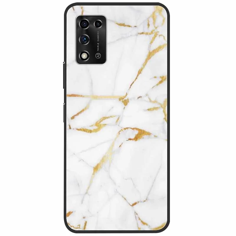 For ZTE Libero 5G II Case Marble Soft Silicone Protective Back Covers for ZTE Libero 5G III A202ZT 2022 5GIII Flower Coque TPU