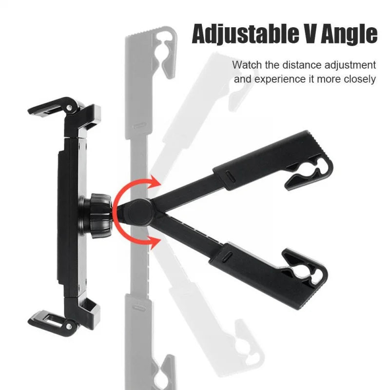 360 Degree Rotating Car Headrest Tablet Mount Holder Portable iPad Stand Auto Rear Seat Pillow Bracket for Travel Road Trip