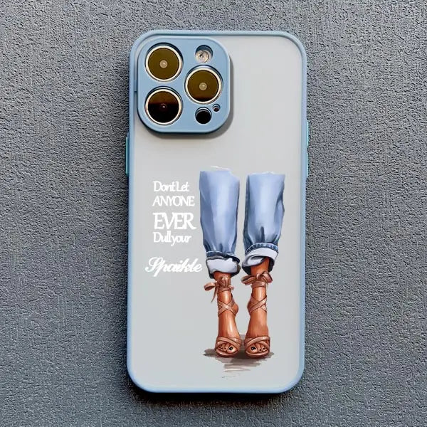 Girl Women Coffee Miss Phone Case For iphone 16 12 11 14 13 15 Pro Max X XS XR SE 2020 7 8 Plus Fashion Lady High Heel Covers