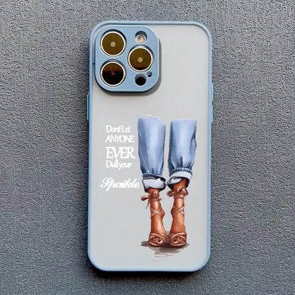 Girl Women Coffee Miss Phone Case For iphone 16 12 11 14 13 15 Pro Max X XS XR SE 2020 7 8 Plus Fashion Lady High Heel Covers