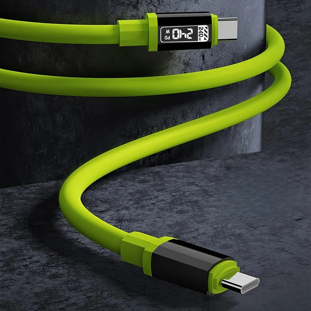 240W USB cable Mobile Phone Fast Charge Type-C cable Quick Data Wire for iPhone 15 16 Mi HUAWEI HONOR Xiaomi USB PD to PD cable