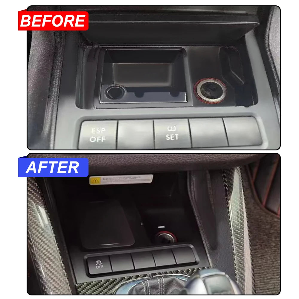 Car wireless charger Pad for Volkswagen Golf 6 MK6 Golf 5 Scirocco Sagitar 2008-2013 charging panel phone holder accessories