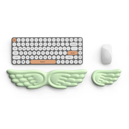 Mousepad Ergonomic Angel Keyboard Wrist Rest and Mouse Pad Set Reduce Wrist Pain for Office and Gaming Use