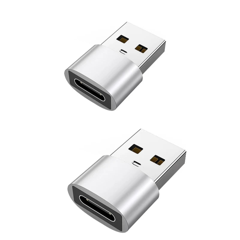 2Pcs USB To Type C OTG Adapter USB USB-C Male To Micro USB Type-c Female Converter For Macbook Samsung S20 USBC OTG Connector 2P