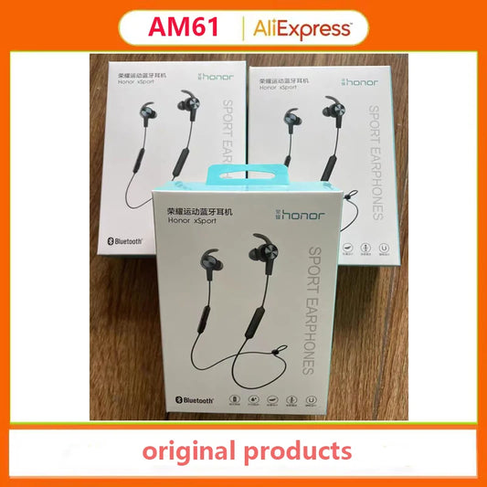 Honor XSport AM61 Wireless Bluetooth 4.1 Earphones with Mic Control IPX5 Waterproof for Android & IOS Music Sports Headset