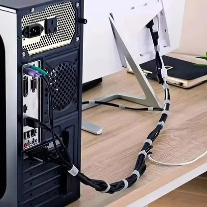 1/3/5M Cable Organizer Cable Ties Management Wire Winder Tape Earphone Mouse Cord Management Ties 2030