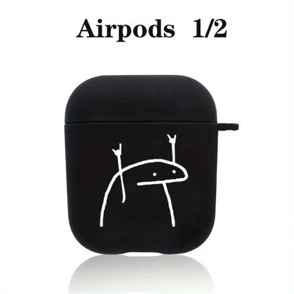 Rock And Roll Matchstick Men Protective Case For Wireless Headset For Airpods 1/2 Case Airpods3 Airpods Pro Generation Tpu Case