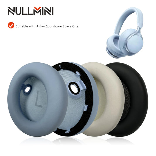 NullMini Replacement Earpads for Anker Soundcore Space One, S1, S-1 Headphones Headband Ear Cushion Earmuff Sleeve Headset