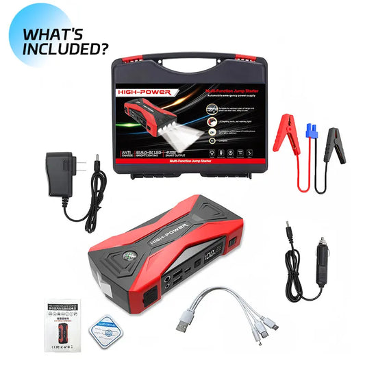Minus Two Portable Car Jump Starter,  Air Pump, Power Bank and Emergency Starting Booster