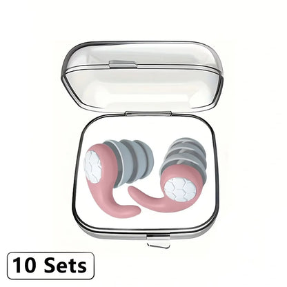 Silicone Sleeping Ear Plugs Three-Layer Noise Reduction Waterproof Earplug Professional Soundproof Earplug Earplugs For Swimming