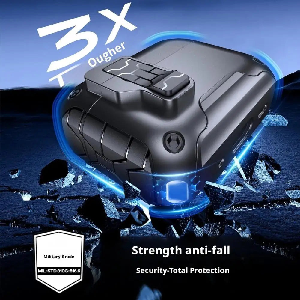 Magnetic Auto Lock Case for AirPods Pro 3 Phone Stand Case Cover with Cleaning Kit Keychain Protective Case for AirPods Pro 3